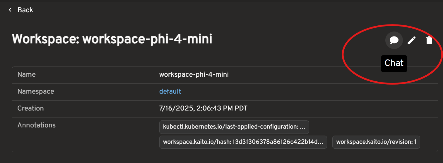 Chat in Workspace