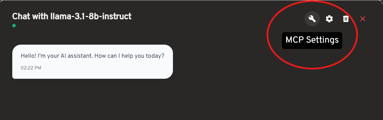 Visual indicator for Model Chat tool calling